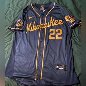 Christian Yelich Milwaukee Brewers Alternate Jersey XL